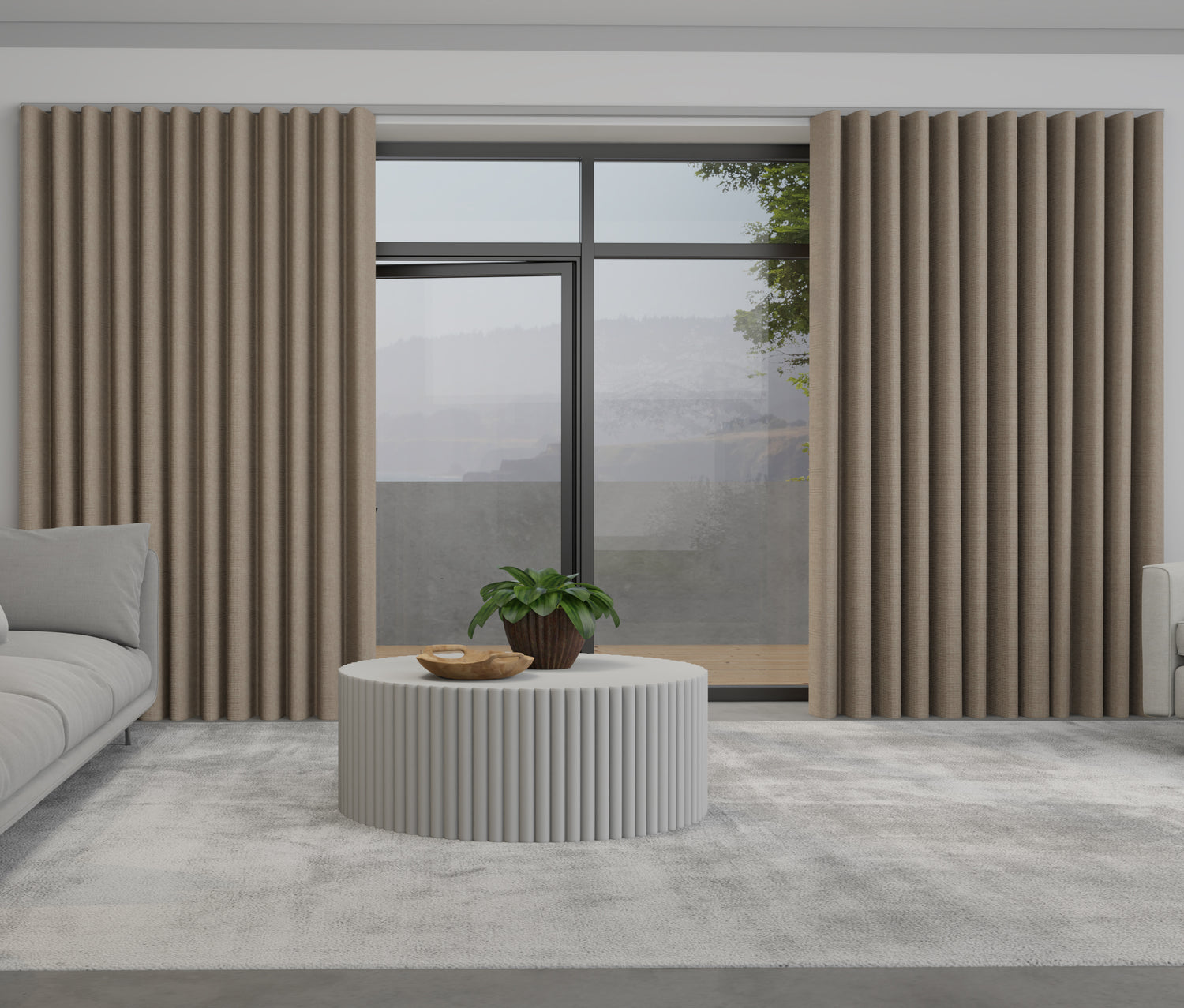 Positano Made to Measure Wave Curtain + FREE Track Biscuit