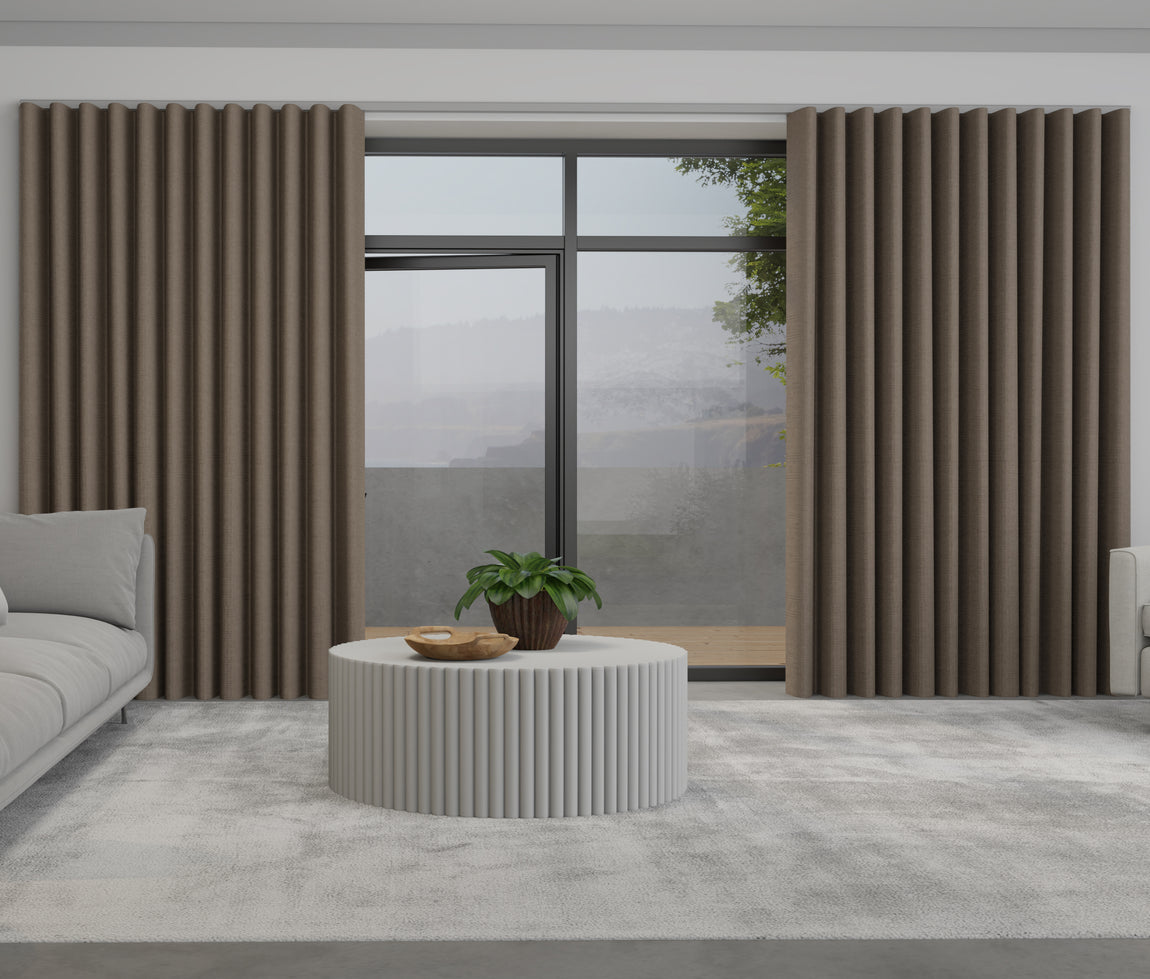 Positano Made to Measure Wave Curtain + FREE Track Otter