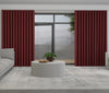 Positano Made to Measure Wave Curtain + FREE Track Scarlet