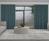 Positano Made to Measure Wave Curtain + FREE Track Teal
