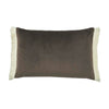 Graham And Brown Fringe Opulence 40cm x 60cm Feather Filled Cushion Chocolate