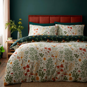 Fusion Botanical Mushrooms Duvet Cover Bedding Set Natural