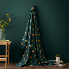 Fusion Botanical Mushrooms 120cm x 150cm Throw Green