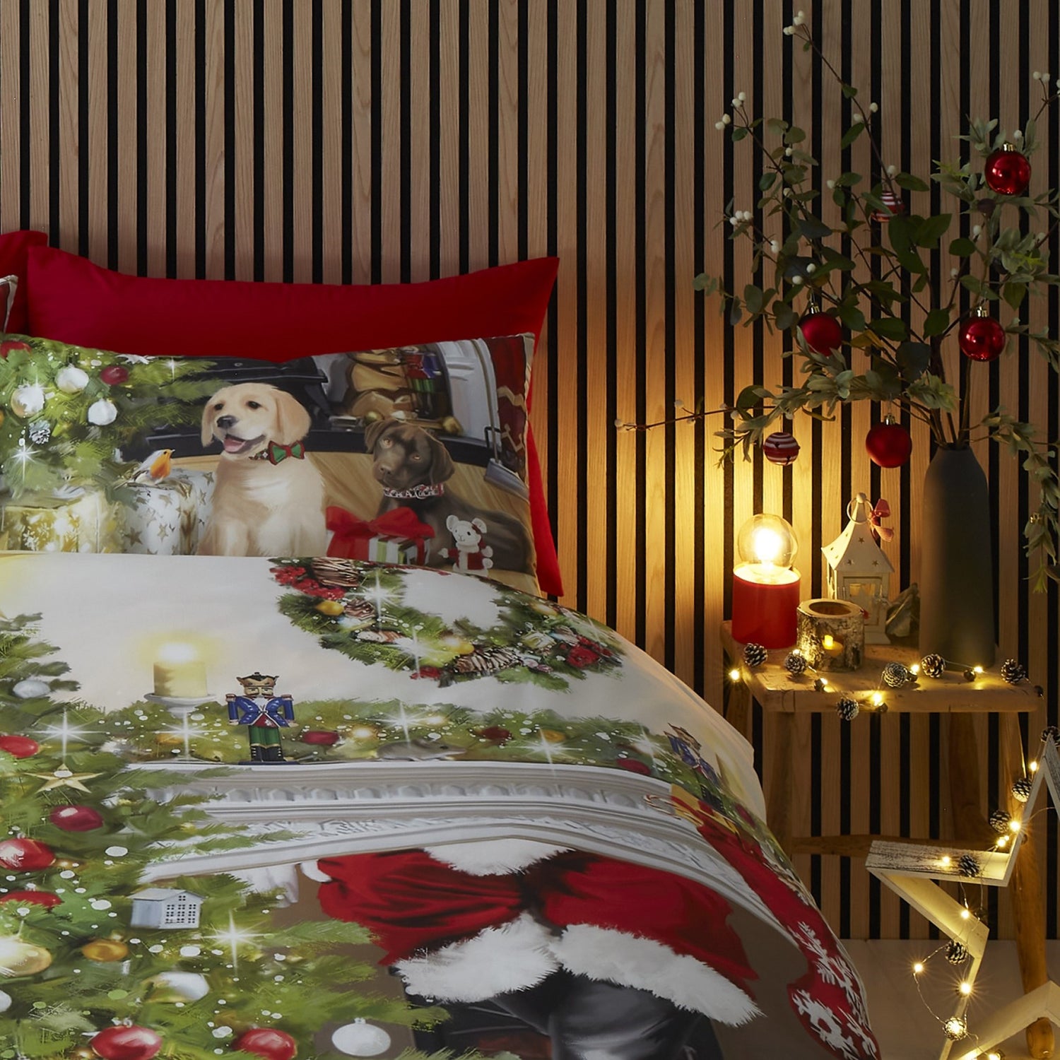 Christmas Tree Duvet Cover Bedding Set Multi