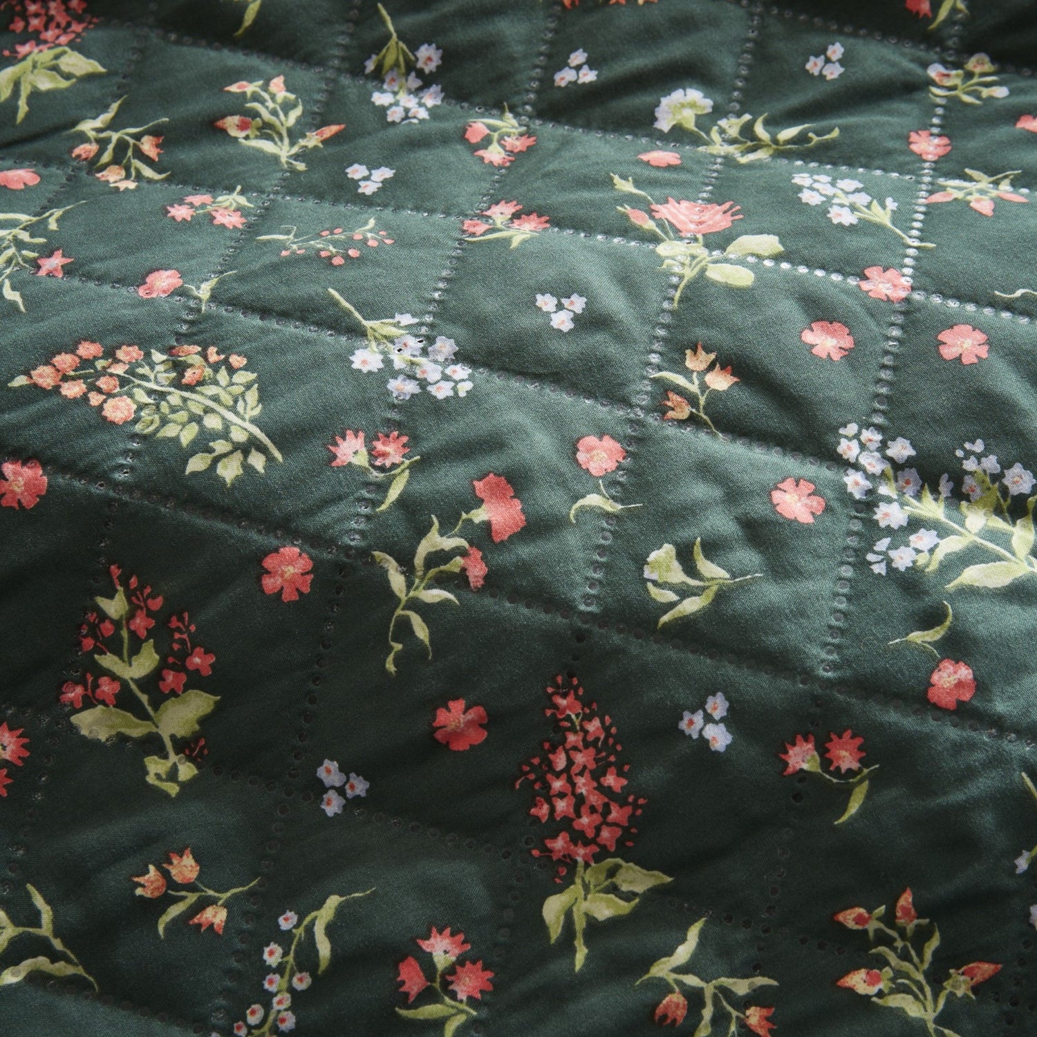 Fusion Nelly Duvet Cover Bedding Set Green