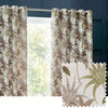 Galapagos Jacquard Ready Made Eyelet Curtains Green