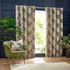 Galapagos Jacquard Ready Made Eyelet Curtains Natural