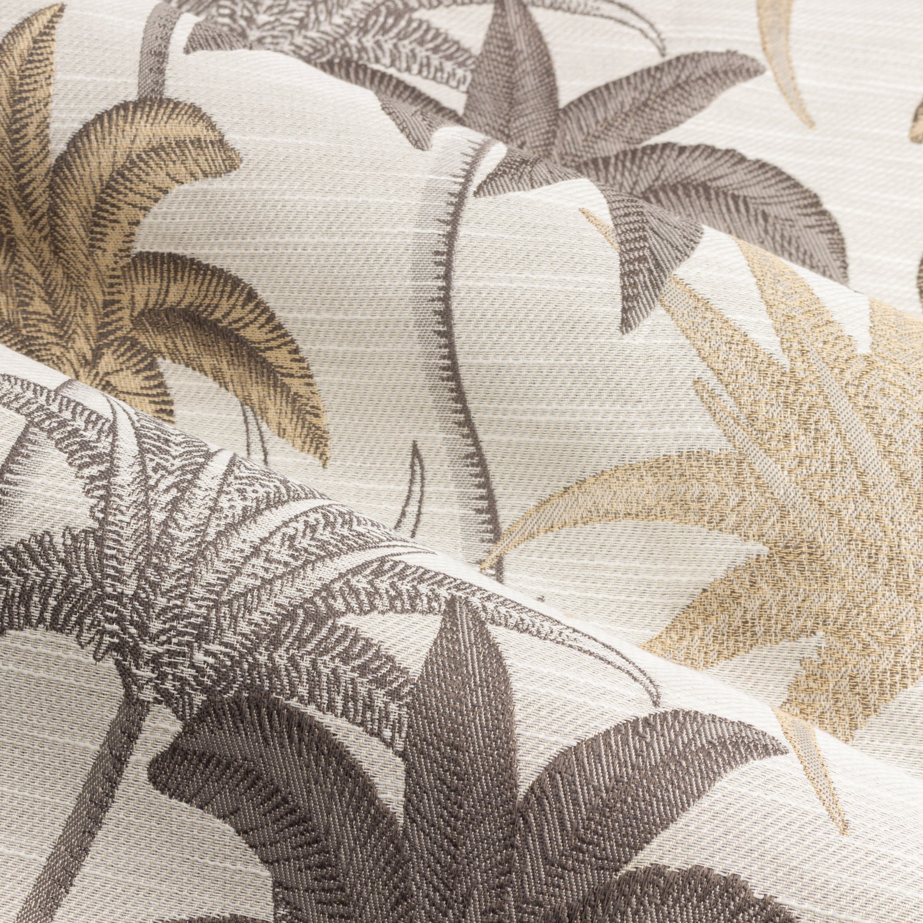 Galapagos Jacquard Ready Made Eyelet Curtains Natural