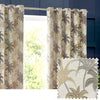 Galapagos Jacquard Ready Made Eyelet Curtains Natural