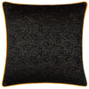 Paoletti Galaxy Chenille Piped Filled Cushion 50cm x 50cm Black