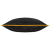 Paoletti Galaxy Chenille Piped Filled Cushion 50cm x 50cm Black