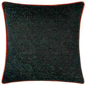 Paoletti Galaxy Chenille Piped Filled Cushion 50cm x 50cm Emerald