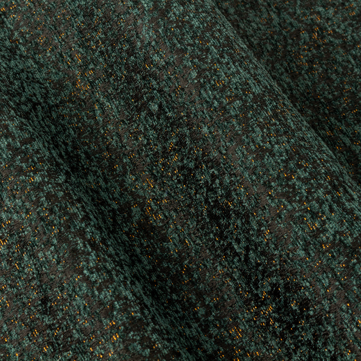 Paoletti Galaxy Chenille Ready Made Eyelet Curtains Emerald