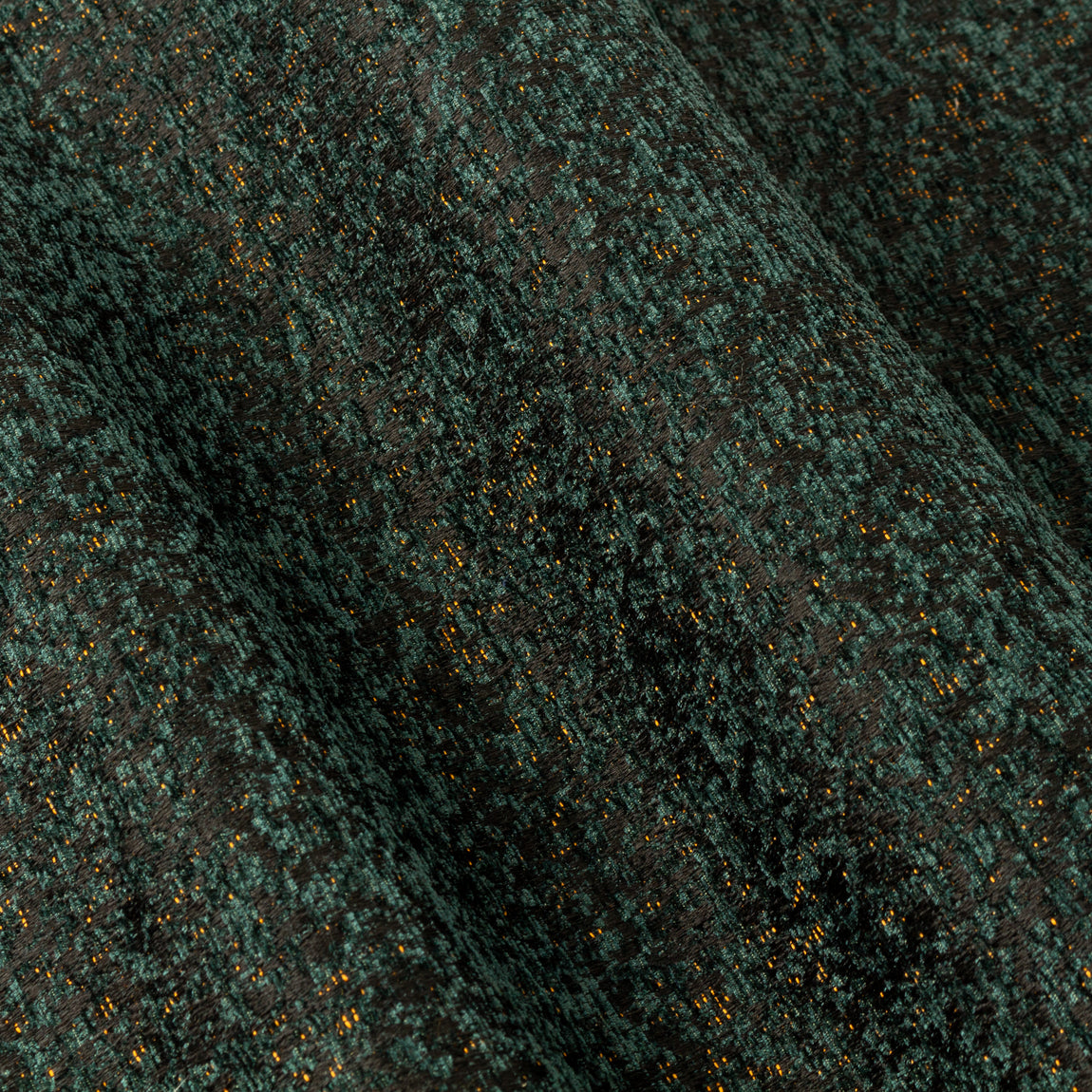 Paoletti Galaxy Chenille Ready Made Eyelet Curtains Emerald