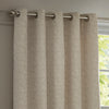Paoletti Galaxy Chenille Ready Made Eyelet Blockout Curtains Ivory