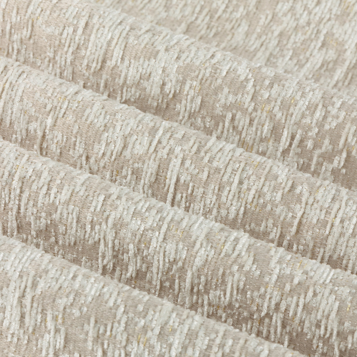 Paoletti Galaxy Chenille Ready Made Eyelet Blockout Curtains Ivory