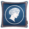 Laurence Llewelyn-Bowen Goddess Velvet Touch 43cm x 43cm Filled Cushion Teal