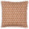Yard Georgi Fringed Cotton 50cm x 50cm Filled Cushion Pecan