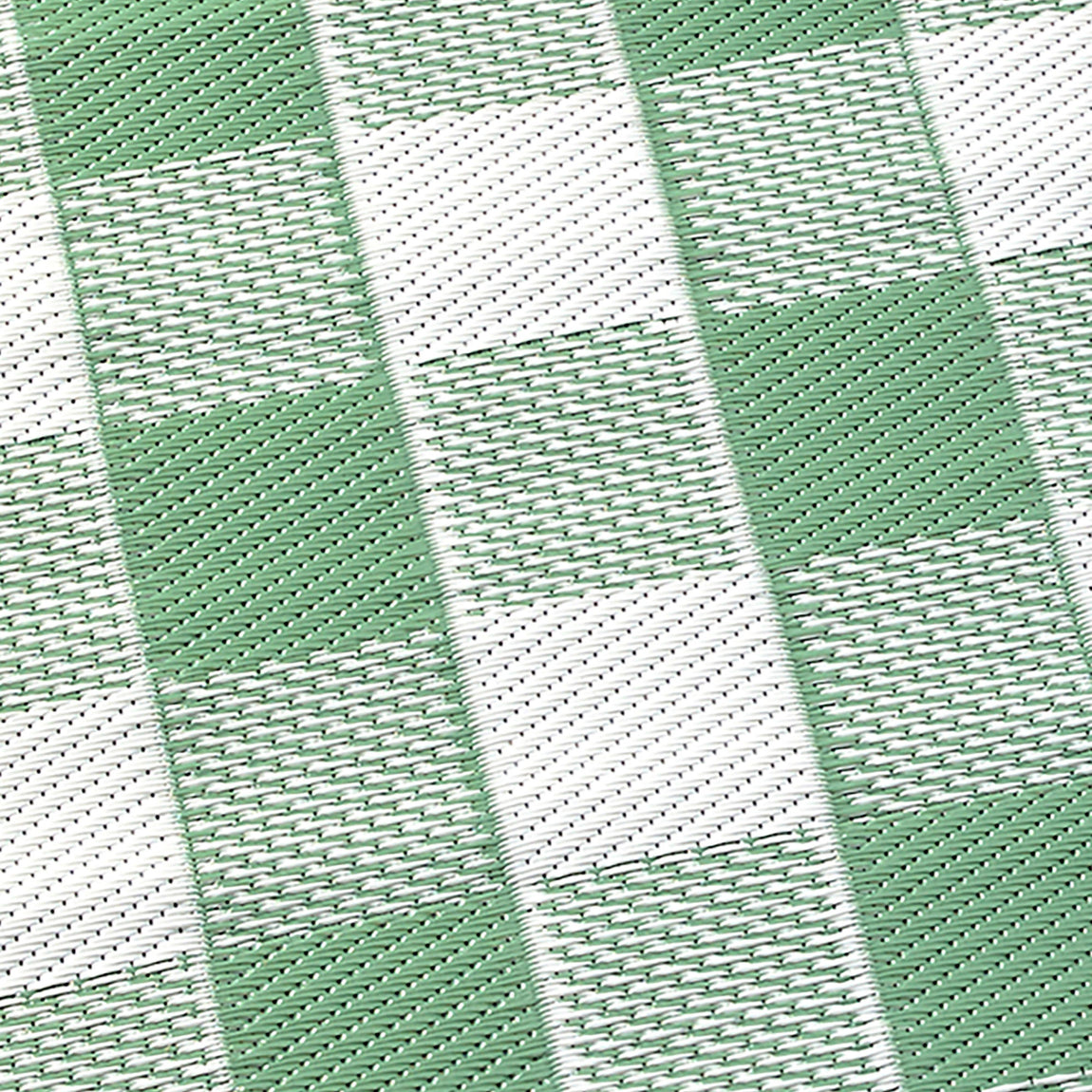 Dreams & Drapes Gingham Outdoor Rug 120cm x 170cm Green