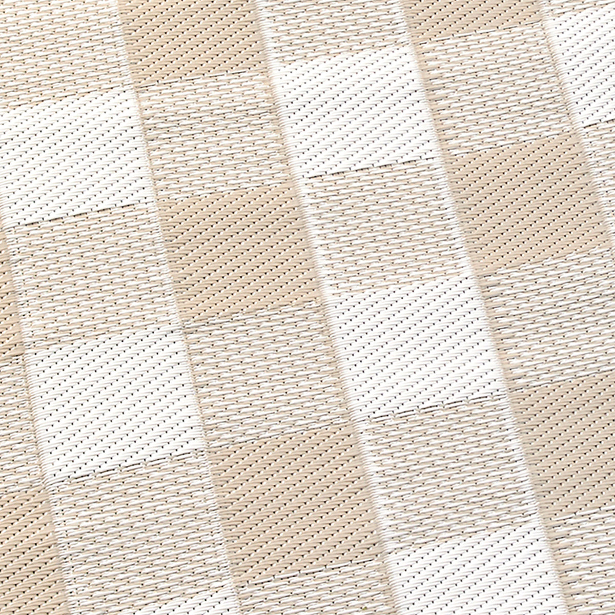 Dreams & Drapes Gingham Outdoor Rug 120cm x 170cm Natural
