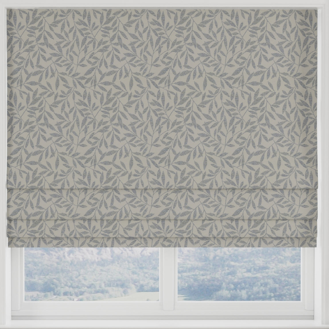 Abele Made to Measure Roman Blind Silver