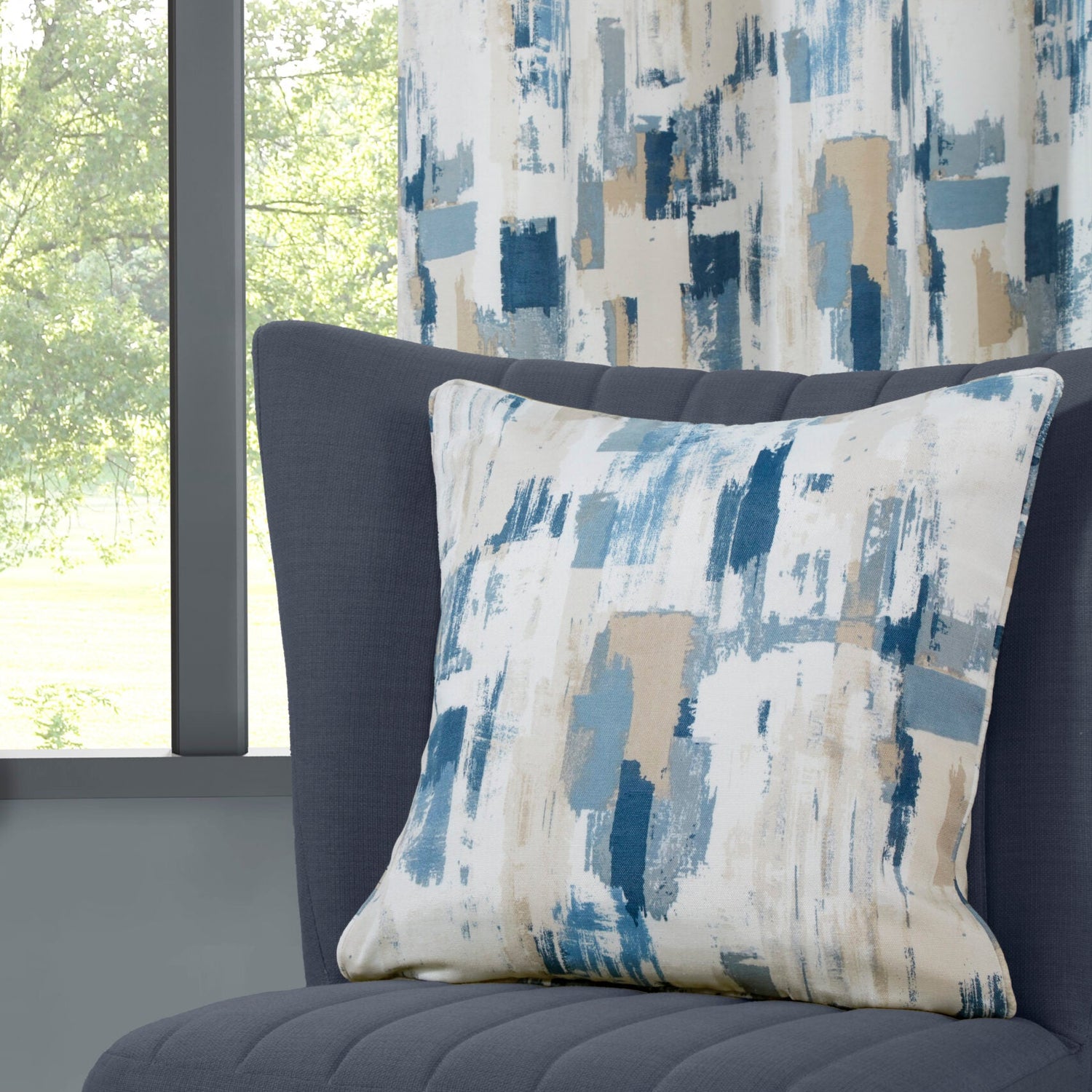 Sundour Bamford 45cmx45cm Filled Cushion Cobalt