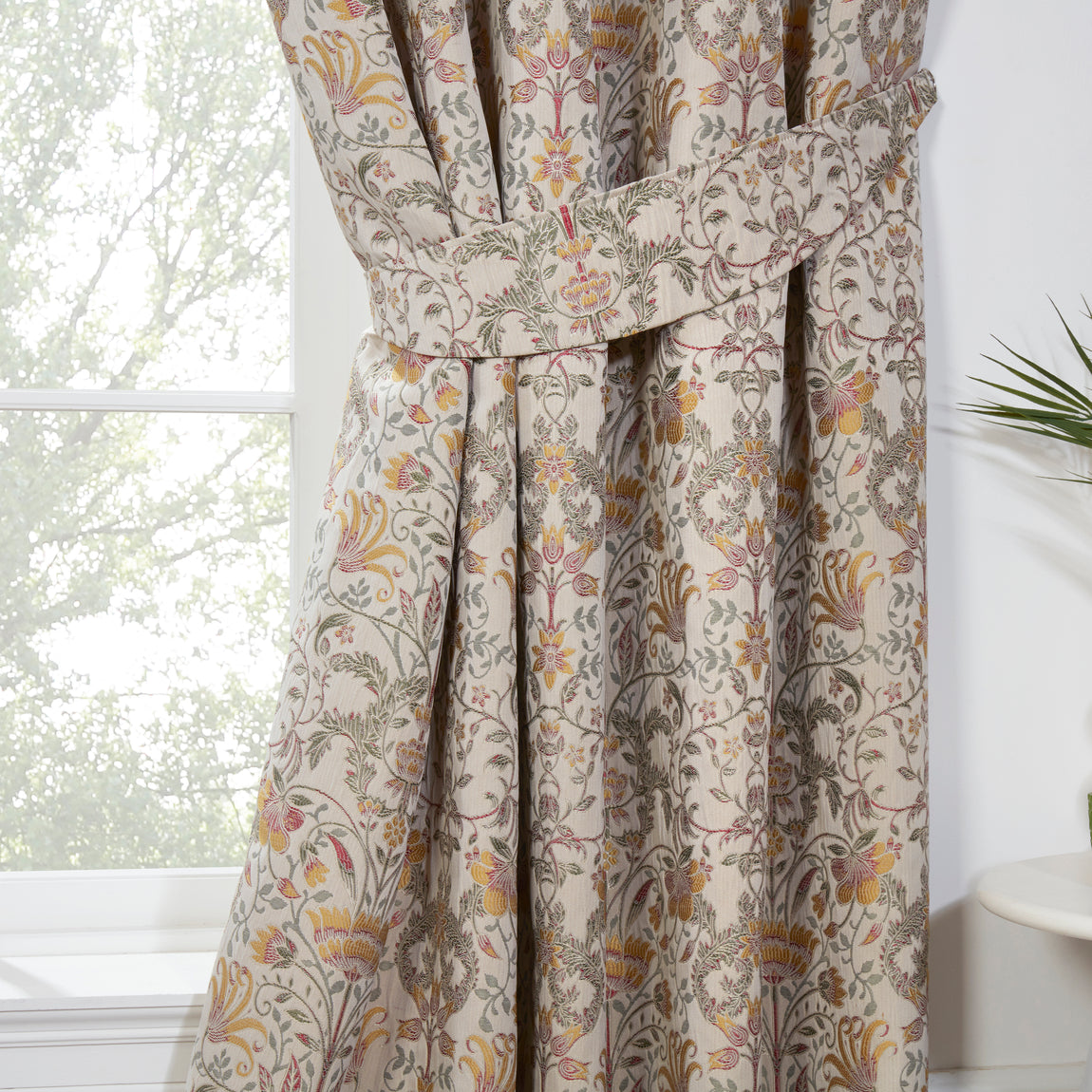 Kyoto Ready Made Pencil Pleat Curtains Natural