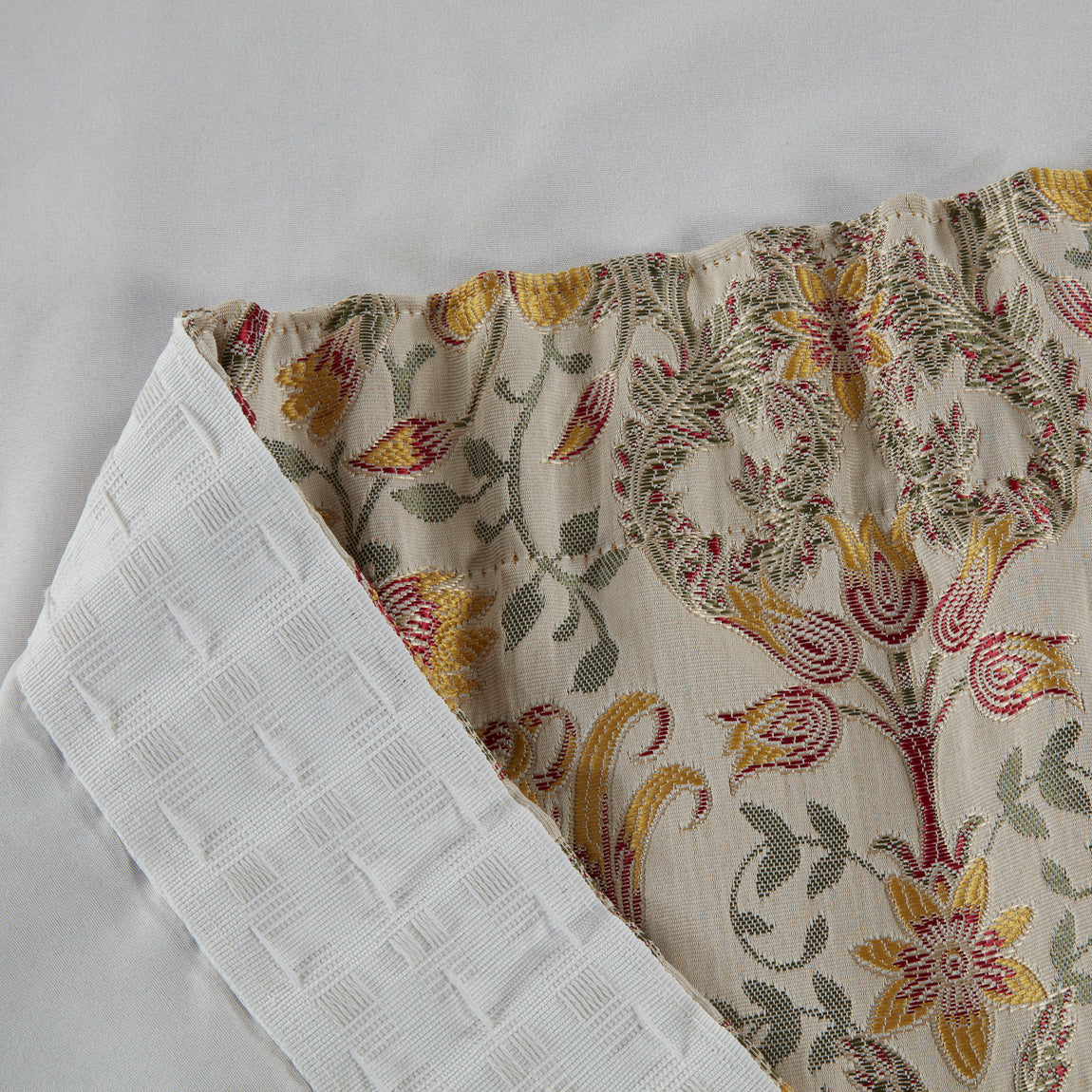 Kyoto Ready Made Pencil Pleat Curtains Natural