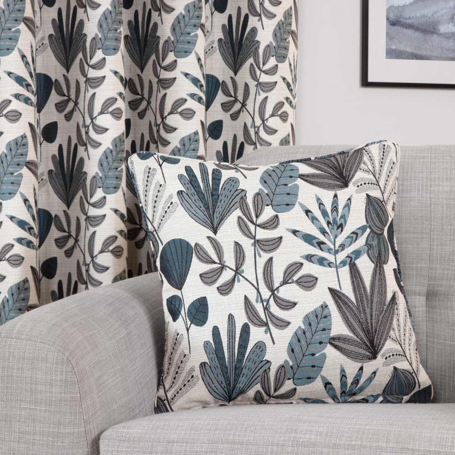 Sundour Rutland 45cmx45cm Filled Cushion Atlantic