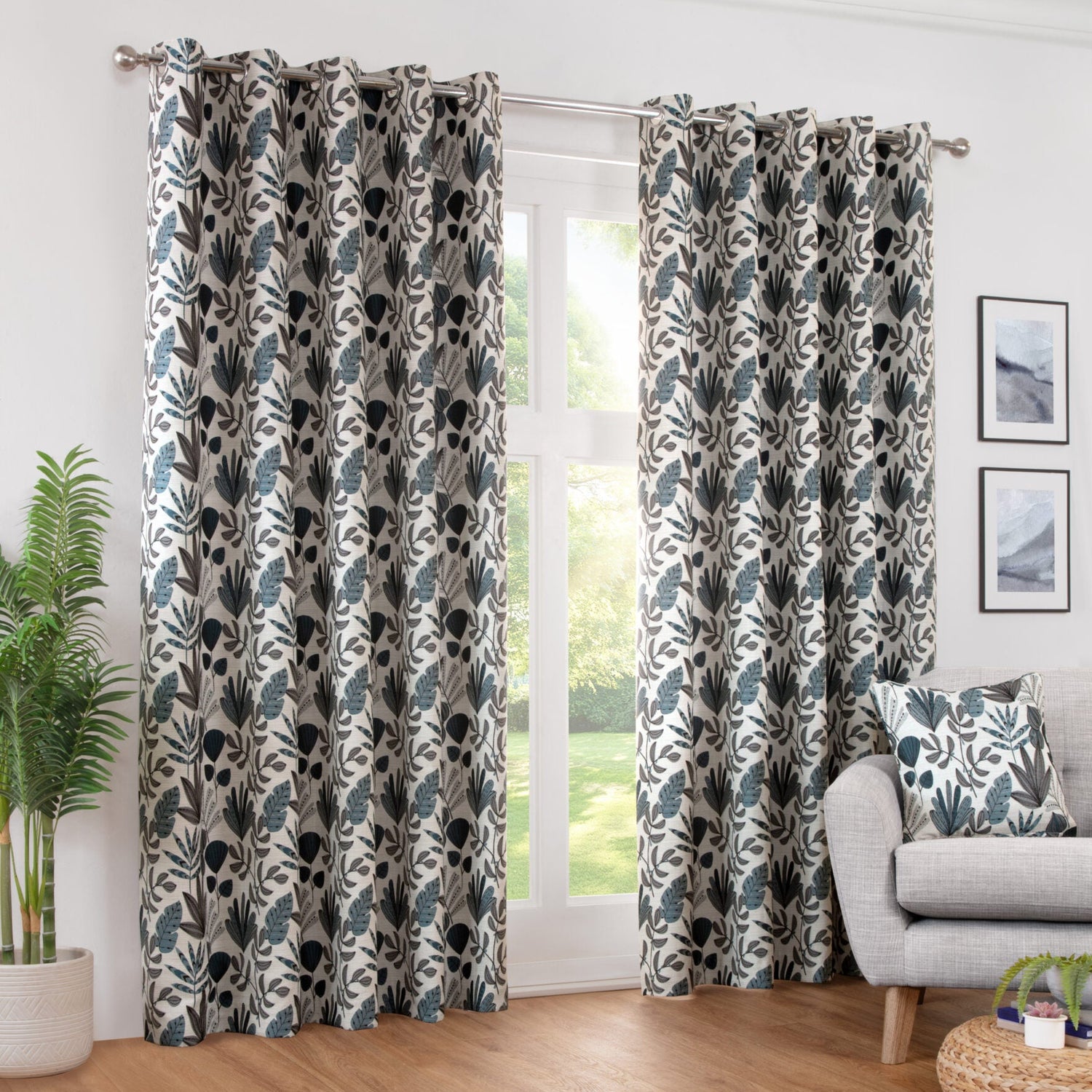 Sundour Rutland 45cmx45cm Filled Cushion Atlantic