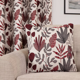 Sundour Rutland 45cmx45cm Filled Cushion Red