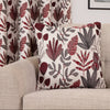 Sundour Rutland Ready Made Eyelet Curtains Red