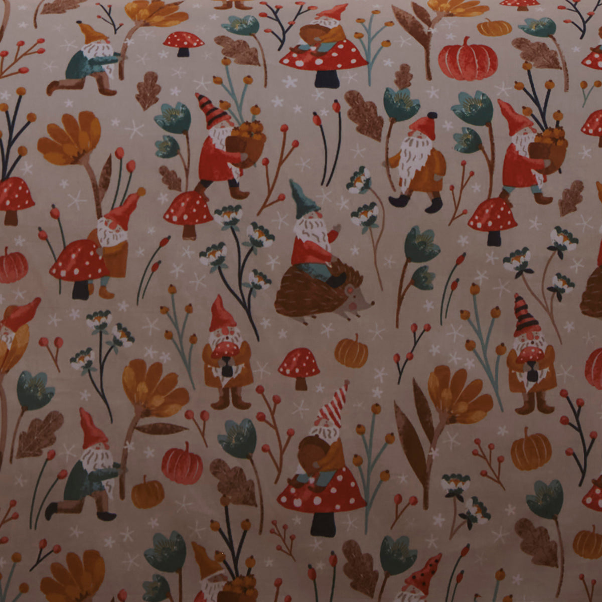 Fusion Gonks and Friends Duvet Cover Bedding Set Natural