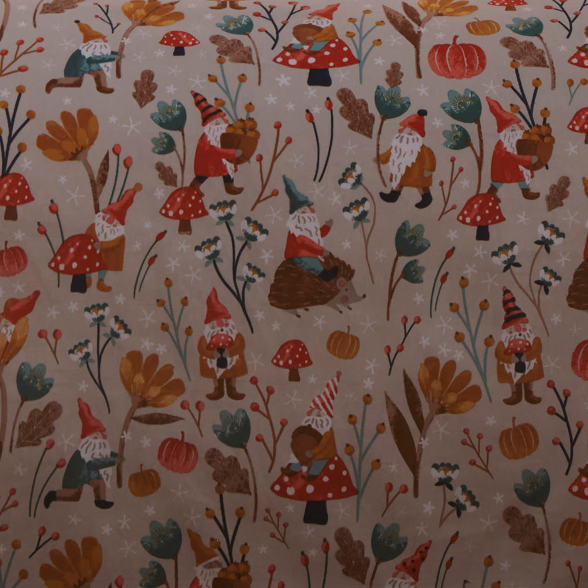 Fusion Gonks and Friends Duvet Cover Bedding Set Natural