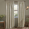 Wylder Grace Leaf Jacquard Ready Made Pencil Pleat Curtains Sage