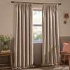 Wylder Grace Leaf Jacquard Ready Made Pencil Pleat Curtains Taupe