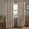 Wylder Grace Leaf Jacquard Ready Made Eyelet Curtains Natural