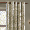 Wylder Grace Leaf Jacquard Ready Made Eyelet Curtains Sage