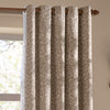 Wylder Grace Leaf Jacquard Ready Made Eyelet Curtains Taupe