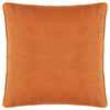 Gretel Velvet Piped Filled Cushion 45cm x 45cm Cloud Dust Ginger