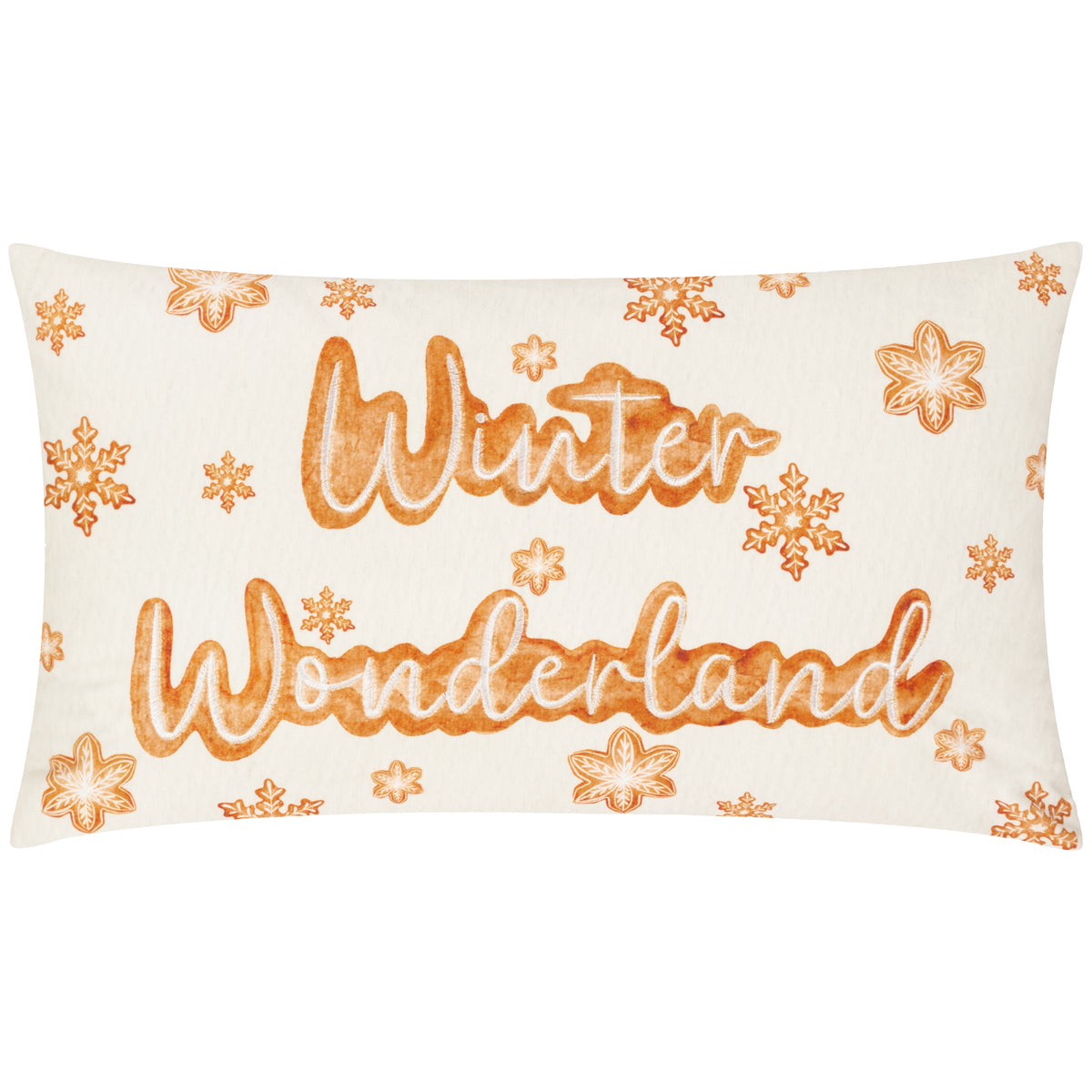 Gretel Winter Wonderland Embroidered 30cm x 50cm Filled Boudoir Cloud Dust Ginger