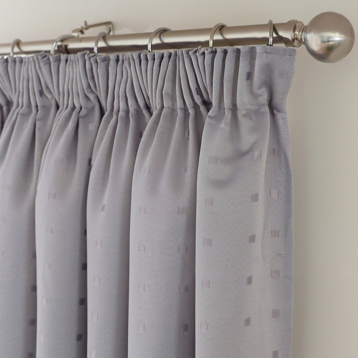 Madison Ready Made Pencil Pleat Curtains Silver