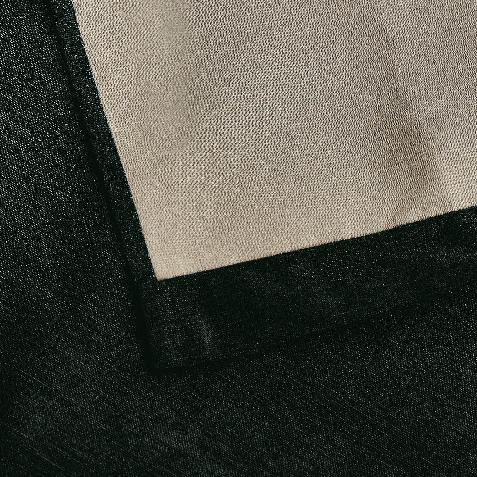 Chenille Triple Woven Ready Made Blackout Curtains Green