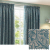 Grantley Jacquard Ready Made Pencil Pleat Curtains Wedgewood
