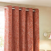 Grantley Jacquard Ready Made Eyelet Curtains Brick