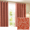 Grantley Jacquard Ready Made Eyelet Curtains Brick