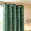Grantley Jacquard Ready Made Eyelet Curtains Emerald