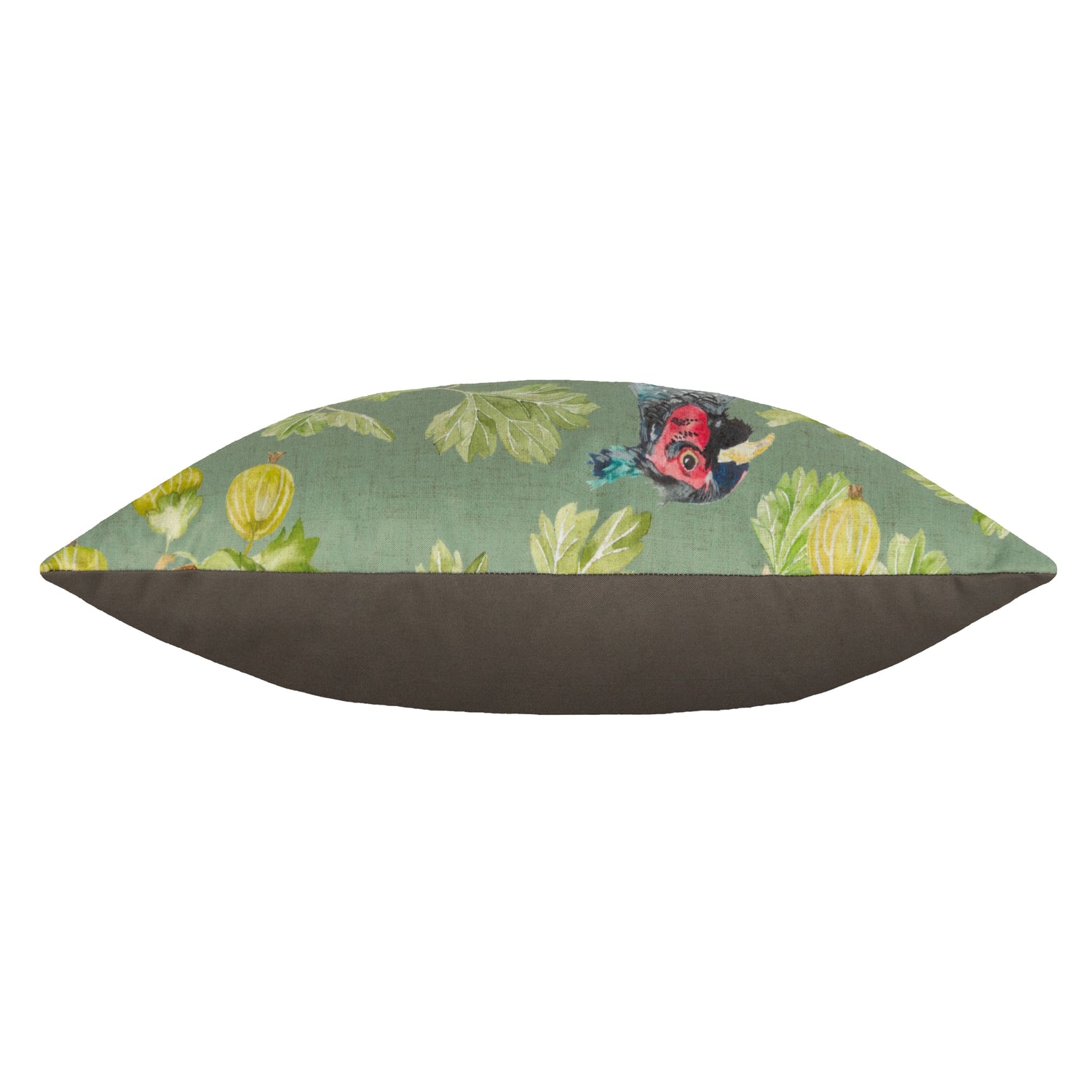 Grove Phesants Boudoir Outdoor Filled Cushion 30cm x 50cm Olive