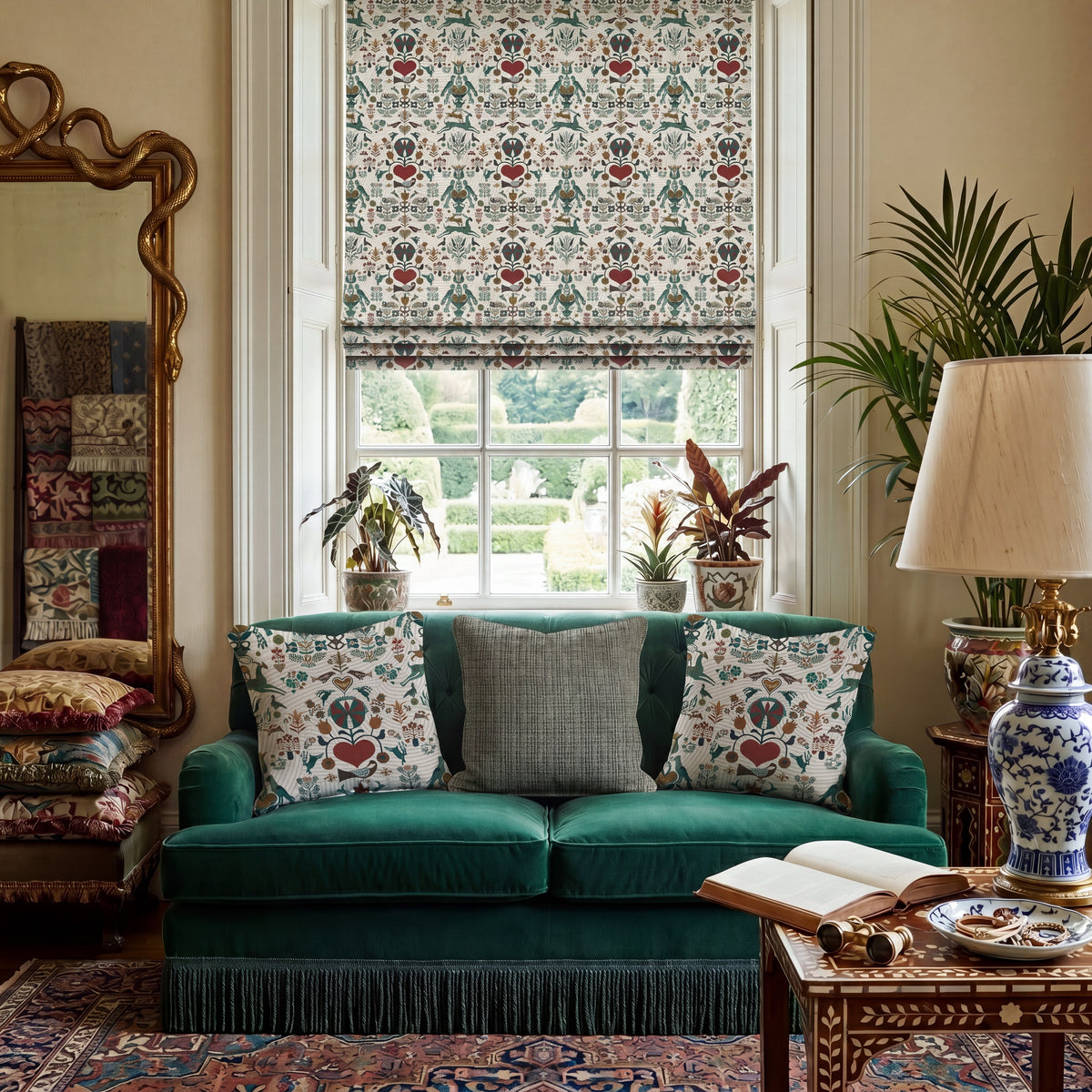 Carrie Neely Folk Made To Measure Curtains Jewel