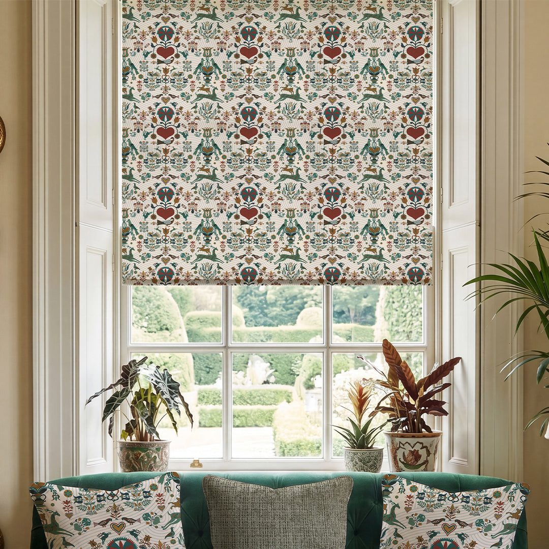 Carrie Neely Folk Made To Measure Roman Blind Jewel